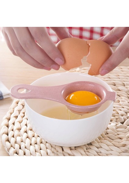 Pembe Buğday Samanı Kök Yumurta Ayırıcı Beyaz ve Sarısı Filtre Mutfak Pişirme Ayırıcı Aracı (Yurt Dışından) fırsatları