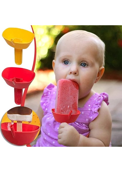 Kırmızı Damla Ücretsiz Popsicle Tutucu Anti-Damlama Tepsisi Rafı Popsicle Çubukları Için Hiçbir Damla Dondurma Koruyucuları Buz Pop Tutucu Çocuklar Çocuklar Için (Yurt Dışından)