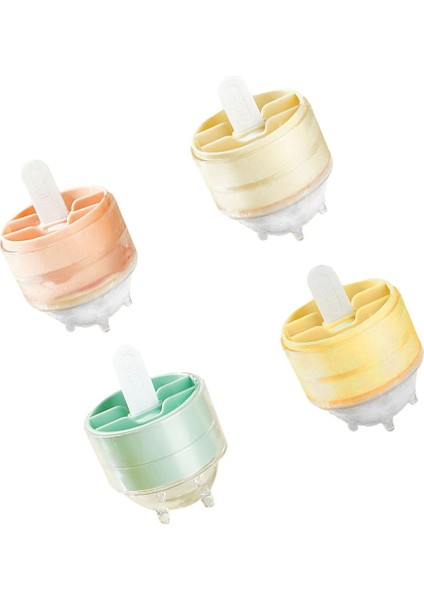 4 Adet Yuvarlak Top Buz Küpü Kalıp Dıy Dondurma Yapma Makinesi Plastik Buz Kalıp Viski Buz Kalıbı Bar Aracı Mutfak Gadget Aksesuarları (Yurt Dışından)