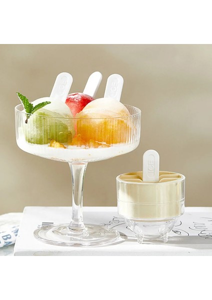 4 Adet Yuvarlak Top Buz Küpü Kalıp Dıy Dondurma Yapma Makinesi Plastik Buz Kalıp Viski Buz Kalıbı Bar Aracı Mutfak Gadget Aksesuarları (Yurt Dışından)