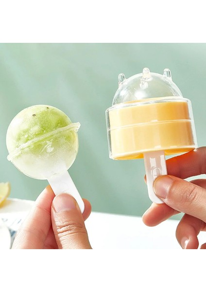 4 Adet Yuvarlak Top Buz Küpü Kalıp Dıy Dondurma Yapma Makinesi Plastik Buz Kalıp Viski Buz Kalıbı Bar Aracı Mutfak Gadget Aksesuarları (Yurt Dışından)