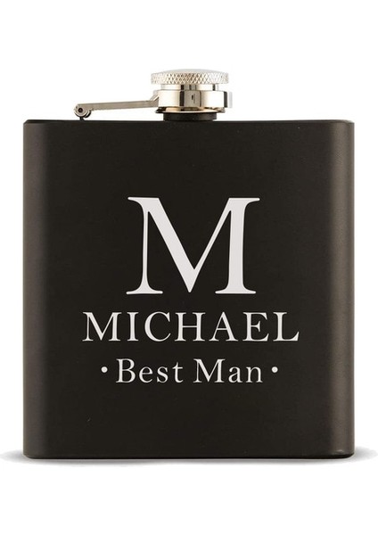 Stil 5 6 Oz Özel Cep Şişesi Vidalı Sızdırmaz Kapak ile Erkekler Için Hediyeler Groomsmen Hediye Paslanmaz Çelik Viski Şişesi (Yurt Dışından)