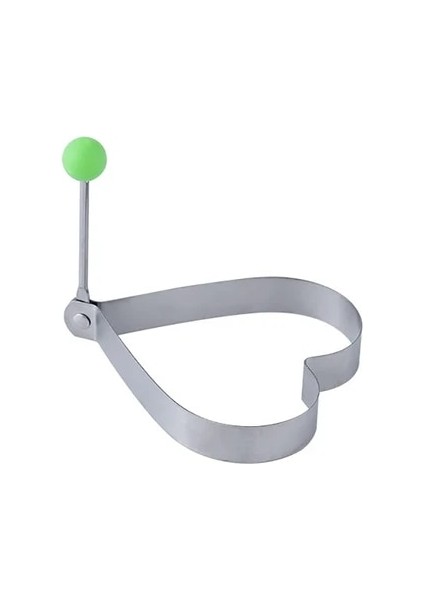 Kalp Şeklinde Paslanmaz Çelik Yaratıcı Yumurta Şekillendirici Kalıp Dıy Kahvaltı Jambon Derin Kızartma Gözleme Yüzükler Sandviç Yapışmaz Mutfak Pişirme Aksesuarı (Yurt Dışından)