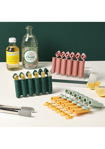 Yeşil 4 Renk Taşınabilir Yeniden Kullanılabilir Silikon Buz Küpü Çubuk Tepsisi Kapaklı Gıda Sınıfı Silikon Doldurma Şişeleri Mini Bar Araçları Için Uygun (Yurt Dışından) modelleri