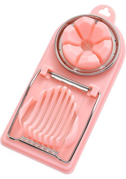 Pembe Yumurta Dilimleyici Yumurta Dilimleme Kesici Seti 3'ü 1 Arada Haşlanmış Yumurta Doğrayıcı Ayrılabilir Kesme Teli Gıda Sınıfı Bpa Ücretsiz Mutfak Malzemeleri Yumurta (Yurt Dışından)