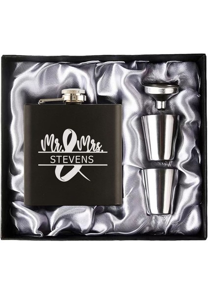 Stil 23 Kişiselleştirilmiş Isim Cep Şişesi Seti Doğum Günü Hediyesi Özel 6 Oz Paslanmaz Çelik Şişe Düğün Iyilik En Iyi Adam Damat Hediye Sağdıç Hediye (Yurt Dışından)