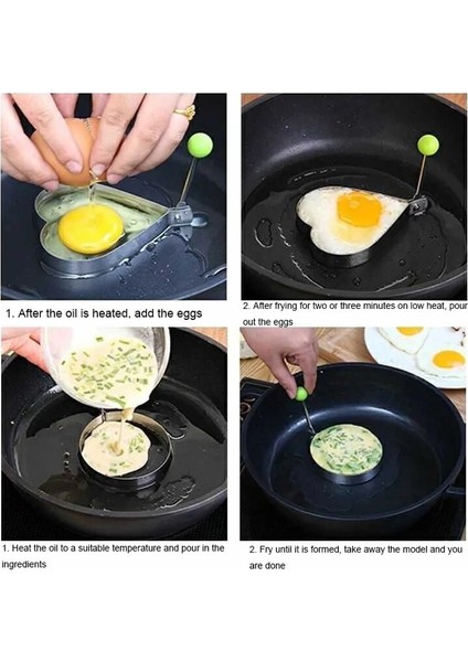 5 Adet 5 Stil Kızarmış Yumurta Gözleme Şekillendirici Paslanmaz Çelik Kızartma Tavası Omlet Kalıp Kek Ekmek Pişirme Kalıpları Araçları Mutfak Aksesuarları (Yurt Dışından) fiyatları