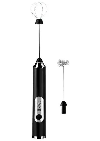 Siyah Ev Elektrikli Süt Köpürtücü Çırpma Yumurta Çırpıcı USB Şarj Edilebilir El Kahve Blender Süt Çalkalayıcı Mikser Köpürtücü Gıda Blender (Yurt Dışından)