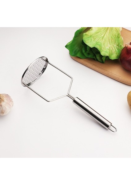 03 Paslanmaz Çelik Patates Ezici Ricer Basın Pürüzsüz Patates Püresi Sebze ve Meyve Mutfak Gadget Araçları Aksesuarları (Yurt Dışından)