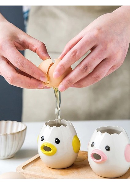 Pembe Karikatür Yumurta Beyaz Ayırıcı Sevimli Tavuk Yumurta Beyaz Sarısı Ayırıcı Protein Seramik Filtre Ayırıcılar Pişirme Pişirme Mutfak Aletleri (Yurt Dışından) fiyatları
