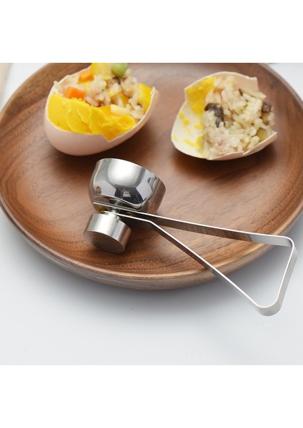 Yumurta Çırpıcı Mutfak Alet Aksesuarları Paslanmaz Çelik Yumurta Topper Kesici Metal Yumurta Makas Haşlanmış Çiğ Yumurta Açacağı Yaratıcı Mutfak Alet Seti (Yurt Dışından) modelleri