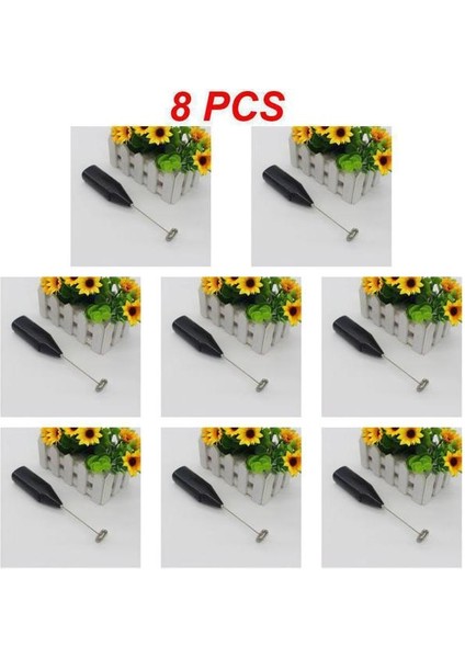 1 8 Adet 5/8/10 Adet Elektrikli Karıştırma Çubuğu Uygun Siyah Çırpma Teli Dayanıklı Verimli Süt Köpürtücü Köpürtme Süt Kahve Karıştırıcı Çok Fonksiyonlu (Yurt Dışından)