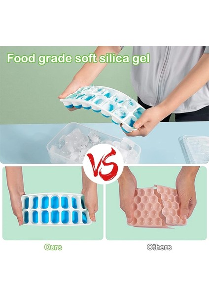 1 Adet Pembe Silikon Buz Küpü Tepsi Yeniden Kullanılabilir 14 Izgaralar Dıy Suyu Kokteyl Mutfak Aksesuarları Için Çıkarılabilir Kapaklı Buz Küpü Kalıp Bpa Ücretsiz (Yurt Dışından) fırsatları
