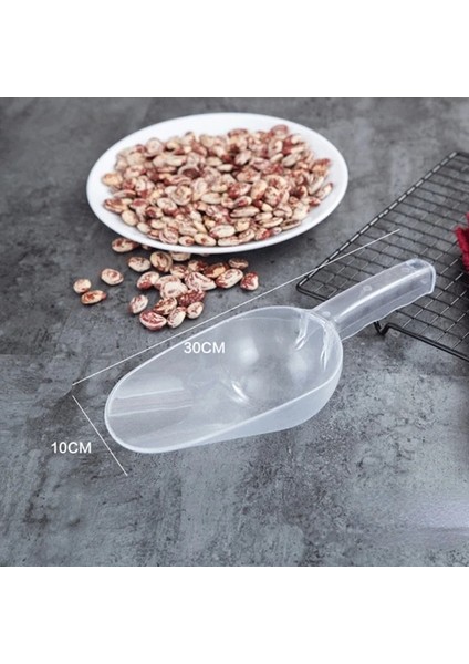 L Ev Buz Küreği Mutfak Küreği Plastik Kürek Karıştırma Küreği Şeffaf Kalınlaşmış Buz Kepçe Şeker Tatlı Büfesi (Yurt Dışından)