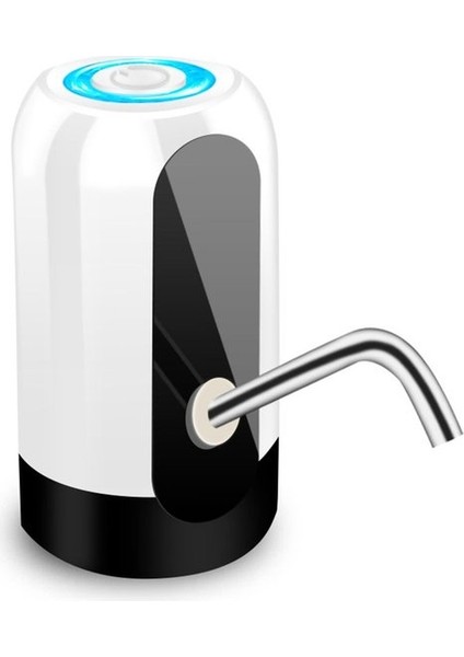 Beyaz Su Şişesi Pompası USB Şarj Otomatik Elektrikli Su Sebili Pompa Şişe Su Pompası Otomatik Anahtar Içme Sebili (Yurt Dışından)