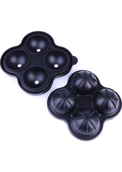 Siyah 2020 Çok Fonksiyonlu 4-Cavity Silikon Top Buz Küpü Makinesi Kokteyl Viski Formu Buz Küpleri Tepsisi Dondurma Kalıp Mutfak Aracı (Yurt Dışından) fiyatları