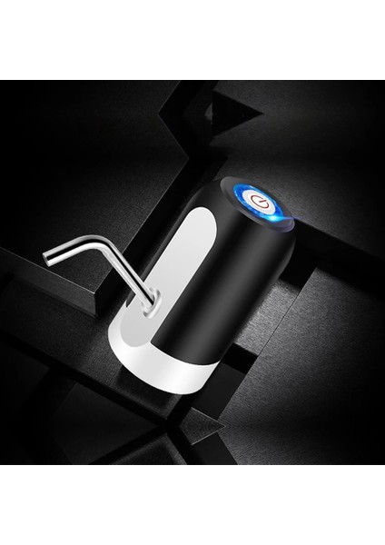 Siyah Taşınabilir Su Şişesi Pompası USB Şarj Otomatik Elektrikli Su Sebili Pompası Şişe Su Pompası Otomatik Anahtar Içme Sebili (Yurt Dışından)