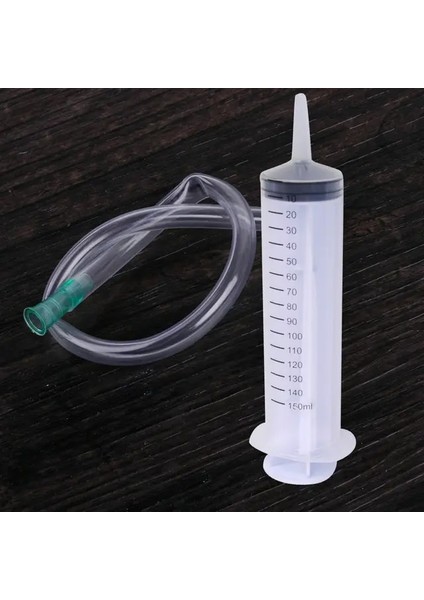 150ML 150/200/300ML Büyük Kapasiteli Şırınga ve Hortum Yeniden Kullanılabilir Toksik Olmayan Tek Kullanımlık Plastik Pompa Steril Sağlık Ölçüm Şırınga Araçları (Yurt Dışından)