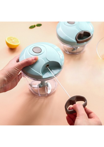 900ML-PEMBE 900ML Kolay Kullanım Mutfak Robotu Manuel Çekme Dize Gıda Sebze Doğrama, Meyve Fındık Soğan El Çekme Kıyma (Yurt Dışından) modelleri