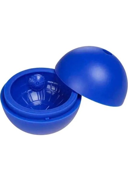 Mavi Yaratıcı Yuvarlak Top Buz Küpü Kalıp Silikon ile Mavi Savaşları Ölüm Yıldızı Buz Hokeyi Kalıp Çöl Küre Kalıp Dıy Kokteyl Bar Için (Yurt Dışından)