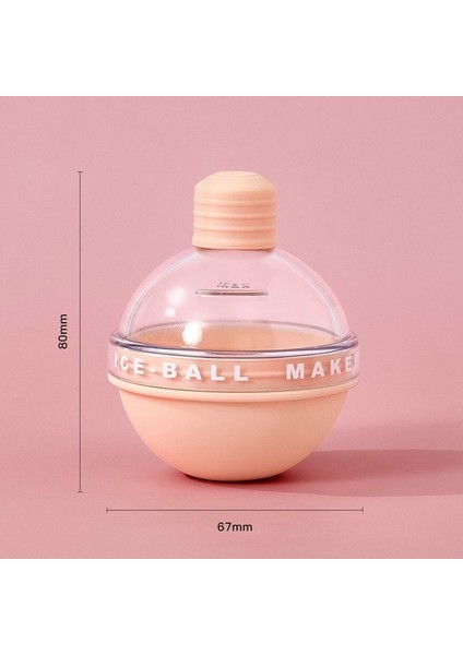 Pembe 8x6.7 cm Yaratıcı Buz Topu Kalıp Viski Küresel Buz Küpü Ampuller Buz Kalıp Gıda Sınıfı Silikon Buz Tepsisi Ev Yapımı Dıy Buz Topu Kalıbı (Yurt Dışından)
