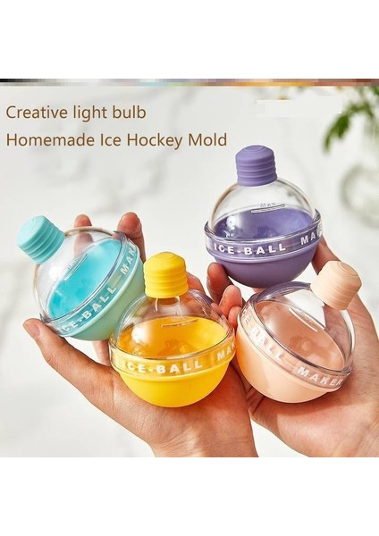 Pembe 8x6.7 cm Yaratıcı Buz Topu Kalıp Viski Küresel Buz Küpü Ampuller Buz Kalıp Gıda Sınıfı Silikon Buz Tepsisi Ev Yapımı Dıy Buz Topu Kalıbı (Yurt Dışından) modelleri