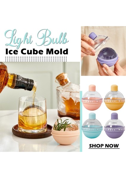 Pembe 8x6.7 cm Yaratıcı Buz Topu Kalıp Viski Küresel Buz Küpü Ampuller Buz Kalıp Gıda Sınıfı Silikon Buz Tepsisi Ev Yapımı Dıy Buz Topu Kalıbı (Yurt Dışından) indirimleri