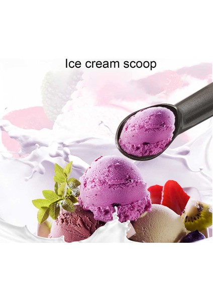 Siyah Dondurma Kepçe Yapışmaz Scooper Isı Iletken Profesyonel Kaşık Aracı Sıvı Dolu Kazıcı Ticari Ev Gelato Için (Yurt Dışından) indirimleri