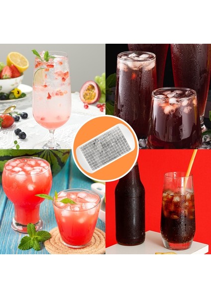 160 Izgara-Mavi 2 Adet 160 Izgara Mini Silikon Buz Tepsisi Buz Küpleri Katlanabilir Buz Kalıbı Buz Kırıcı Buz Izgara Tepsisi Küçük Kare Kalıp Buz Yapıcı Silikon Kalıp (Yurt Dışından)