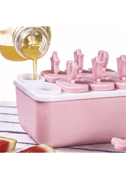 Pembe 8 Izgara Yeni Sevimli 6/8 Hücre Dondurma Kalıp Buz Şekli Tatlı Buzlu Şeker Kalıp Dondurucu Meyve Silikon Çikolata Kalıp Buz Küpü Yapımcısı Tepsi (Yurt Dışından) indirimleri