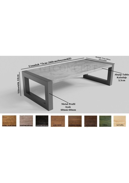 Sode Masif Ahşap Sehpa modelleri