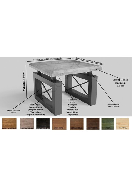 Ena Masif Ahşap Sehpa fiyatları