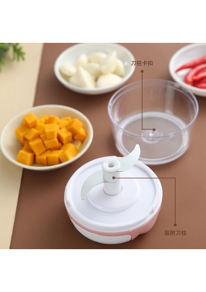 Tip 1-Yeşil Çok Fonksiyonlu Mini Sarımsak Kıyıcı Soğan Sarımsak Presi El-Çekti Kıyma Makinesi Parçalayıcı Hitter Ev Mutfak Gadget Aracı (Yurt Dışından)