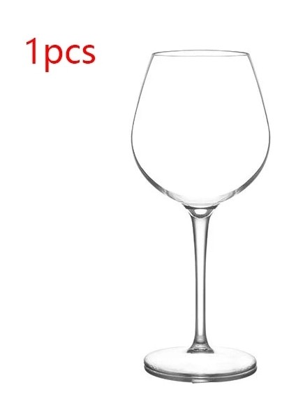1 Adet Tiaking Kırılmaz Şeffaf Şeffaf Kadeh 480 ml Güvenli Sağlıklı Tritan Plastik Yeniden Kullanılabilir Klasik Kırmızı Şarap Cam Bardak Seti (Yurt Dışından)