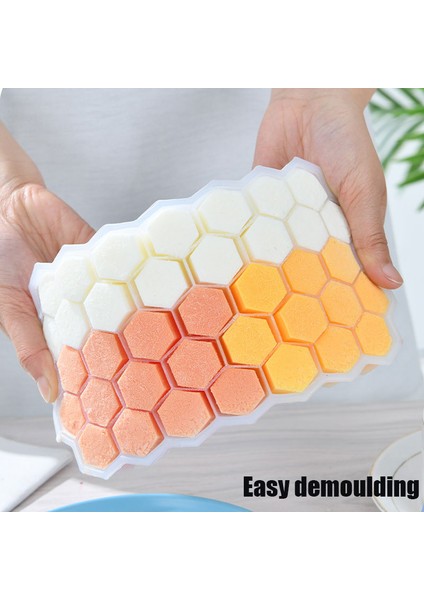1 Adet-37 Boşluklu Petek Buz Kalıbı Silika Jel Dondurma Kalıp Yeniden Kullanılabilir Çıkarılabilir Kapak Buz Yapım Makinesi Gıda Sınıfı Kalıp Mutfak Aksesuarları (Yurt Dışından) indirimleri