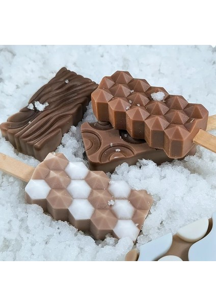 4 Adet Quicks Dondurma Kalıpları Silikon Dıy Ev Yapımı Dondurucu Meyve Çikolata Kalıp Formu Popsicle Kalıp Magnum Kek Kalıbı Dondurma Yapma Makinesi (Yurt Dışından)