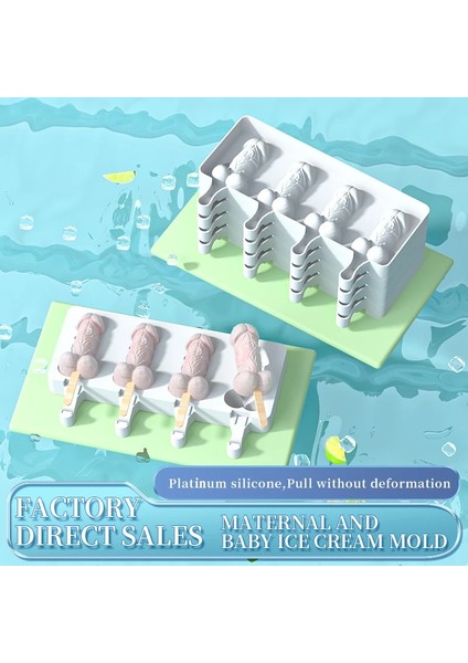 YH-941-GREEN Silikon Dondurma Kalıp Komik Dıy Çikolata Tatlı Popsicle Kalıpları Tepsi Buz Küpü Makinesi Ev Yapımı Araçları Yaz Parti Malzemeleri (Yurt Dışından) modelleri