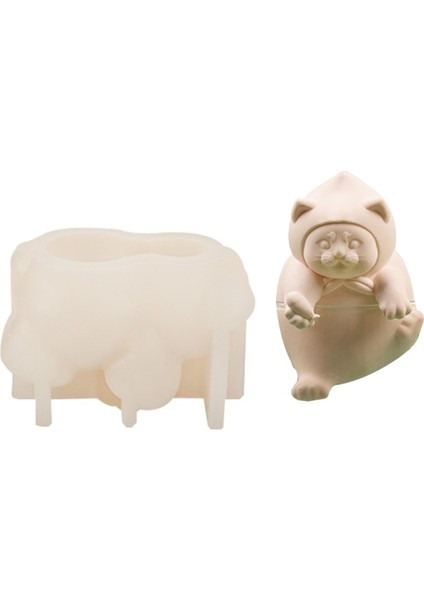 Bambu Panda Şeftali Kedi Hugs Bambu Panda Buz Küpü Kalıp Pet Silikon Popsicles Kalıp Ev Dondurma Figürleri Sıvalar Kalıp (Yurt Dışından) modelleri