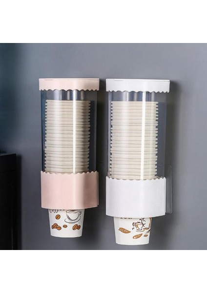 Pembe 1 Izgaralı Kullanışlı Kağıt Bardak Tutucu Delinmez Güçlü Taşıma Kapasitesi Koku Yok Çevre Dostu Tek Kullanımlık Bardak Dispenseri (Yurt Dışından) indirimleri