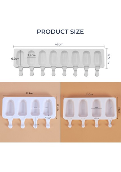 4 Slot Büyük 4/8 Hücre Magnum Silikon Kalıp Silikon Dondurma Kalıp Popsicle Kalıpları Dıy Dondurma Kalıp Buz Pop Maker Kalıp Buz Tepsisi (Yurt Dışından) indirimleri