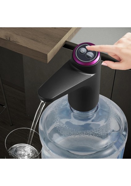 Siyah Su Şişesi Pompası USB Şarj Otomatik Elektrikli Su Sebili Pompası Mini Namlulu Su Pompası Otomatik Anahtar Içme Sebili (Yurt Dışından) modelleri