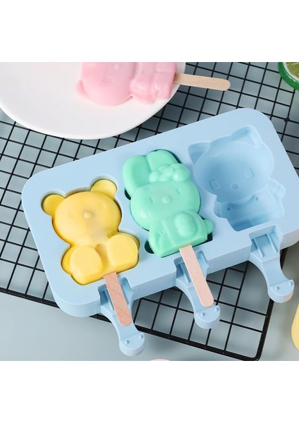 C Silikon Dondurma Kalıp Elmas Küçük Oval Dıy Ev Yapımı Popsicle Kalıpları Tatlı Buz Pop Lolly Maker Yeniden Kullanılabilir Aracı (Yurt Dışından)