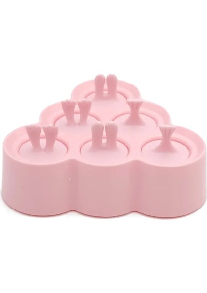 Üçgen Pembe Buz Kalıp Buz Küpü Makinesi Şeker Çubuğu Buz Pop Maker Dondurma Mutfak Aksesuarları Silikon Kalıplar Popsicle Kalıpları Kapaklı Dıy Kalıp (Yurt Dışından)