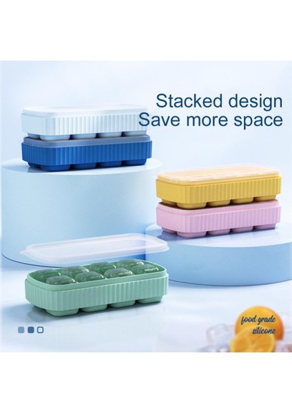 8 Izgara 1/8 Izgara Büyük Buz Kalıbı Kalıp Kutusu Gıda Sınıfı Silikon Kare Tepsi Kalıp Bar Pub Şarap Buz Blokları Makinesi Modeli Diy Buz Kalıbı Kalıp (Yurt Dışından) modelleri