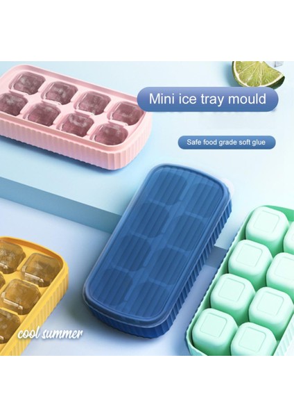 8 Izgara 1/8 Izgara Büyük Buz Kalıbı Kalıp Kutusu Gıda Sınıfı Silikon Kare Tepsi Kalıp Bar Pub Şarap Buz Blokları Makinesi Modeli Diy Buz Kalıbı Kalıp (Yurt Dışından) indirimleri