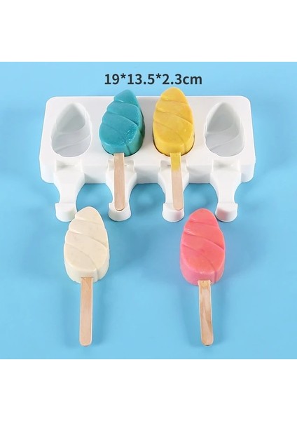 F Yeni Silikon Dondurma Kalıp Dıy Aşk Oval Karikatür Popsicle Pasta Çikolata Cameo Kalıp Yaz Buz Küpü Yapma Seti Mutfak Gereçleri (Yurt Dışından)