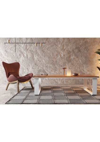 Kue Masif Ahşap Sehpa