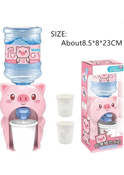 Domuz Mini Su Sebili Bebek Oyuncak Içme Suyu El Basın Su Şişesi Pompası Soğutucu Gerçekçi Sevimli Çocuk Cosplay Sahne Ev (Yurt Dışından)