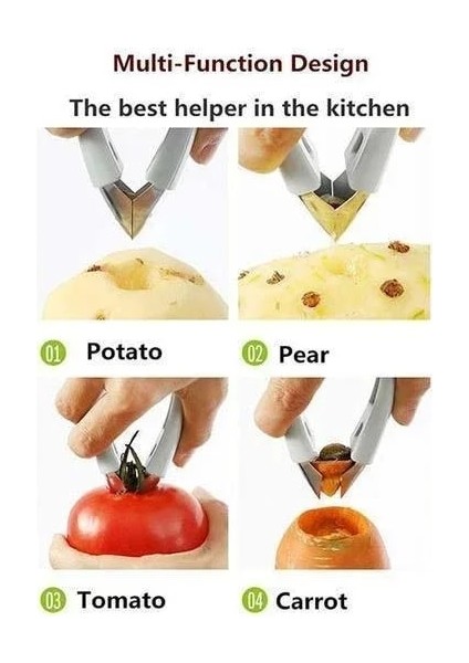 Mavi Çok Fonksiyonlu Temizleme Sheller Tohum Sökücü Klip Meyve Cımbız Ananas Göz Soyucu Paslanmaz Çelik Patates Kesici Mutfak (Yurt Dışından) indirimleri