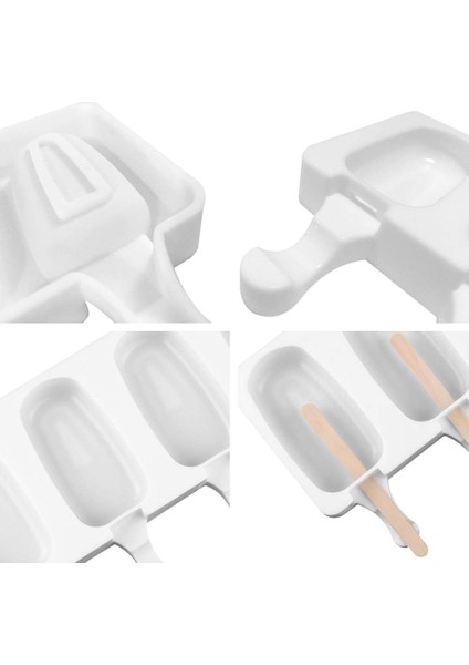 L Silikon Dondurma Kalıp Dıy Çikolata Tatlı Popsicle Kalıpları Tepsi Buz Küpü Makinesi Ev Yapımı Araçları Yaz Parti Malzemeleri (Yurt Dışından)